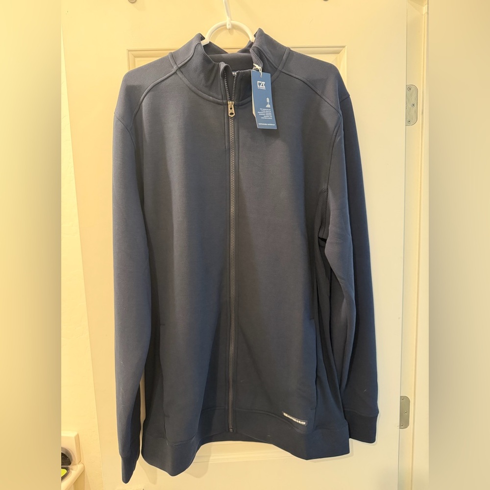 Cutter & Buck Roam Eco Recycled Full Zip Men’s Big and Tall Jacket